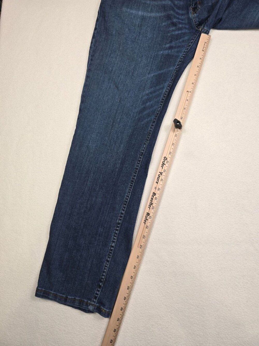 Levis Mens 559 Relaxed Straight Fit Blue Denim Jeans W38 L32 - Picture 3 of 4